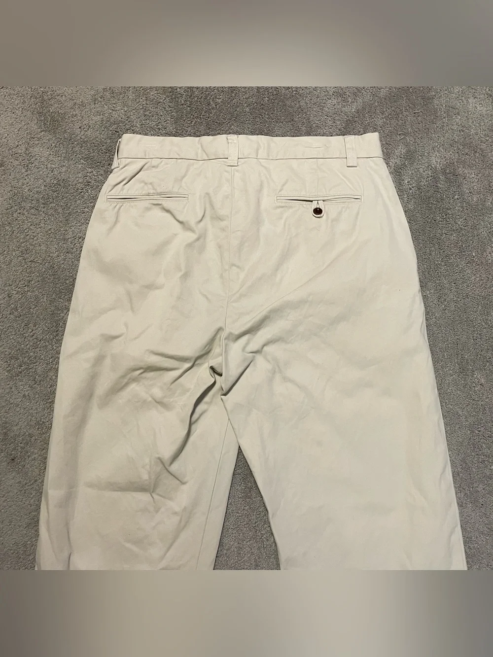 Vintage Polo Ralph Lauren Chino Pants Mens 32x26 Ivory Classic Fit Preppy
